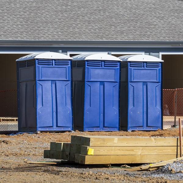 are there any restrictions on where i can place the porta potties during my rental period in Petersburg MI